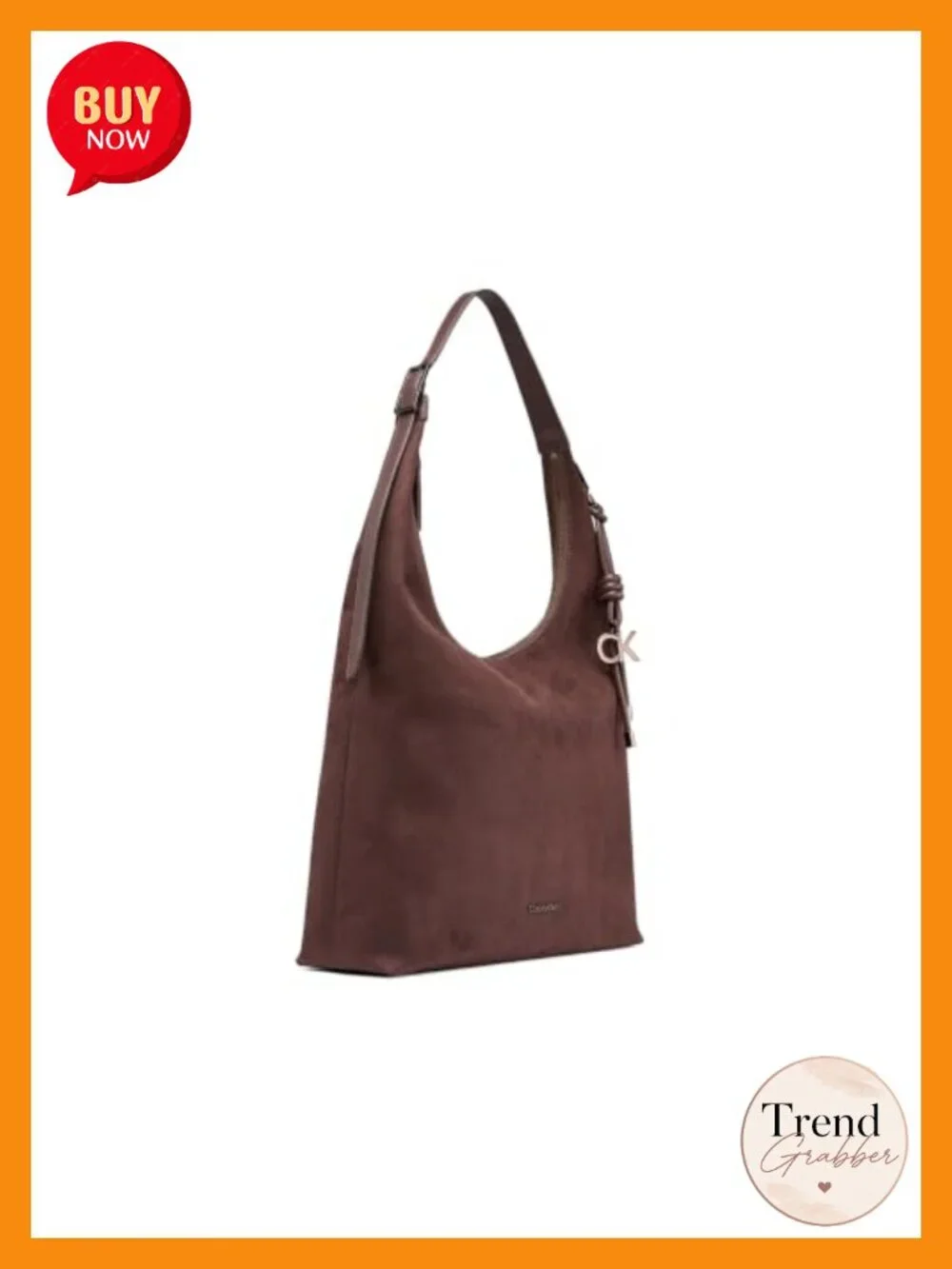 Faux Suede Large Hobo Shoulder Bag Adjustable Strap